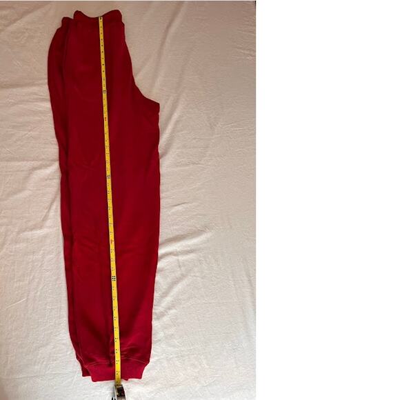 VTG Nautica Sweatpants Mens Classic Red Black Toggles Size L - Picture 5 of 7